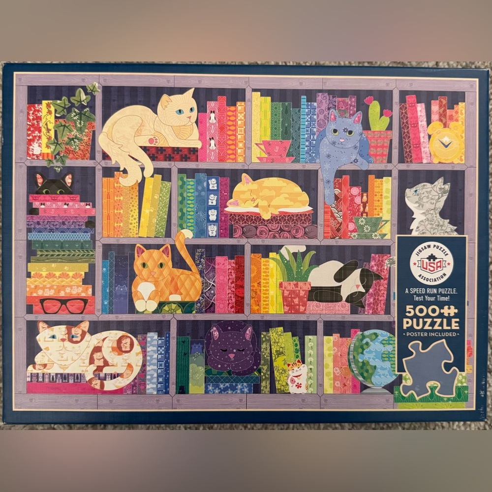Cobble Hill "Rainbow Cats" 500 Piece Puzzle